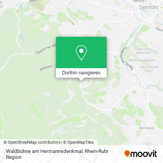 Waldbühne am Hermannsdenkmal Karte