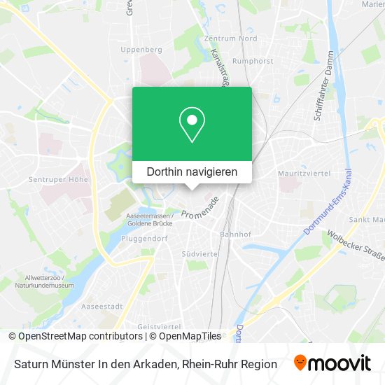 Saturn Münster In den Arkaden Karte