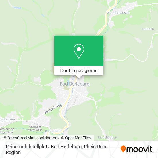 Reisemobilstellplatz Bad Berleburg Karte