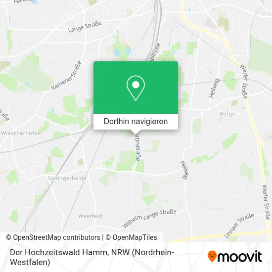 Der Hochzeitswald Hamm Karte