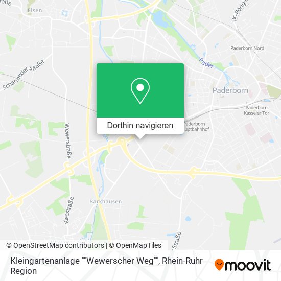 Kleingartenanlage ""Wewerscher Weg"" Karte