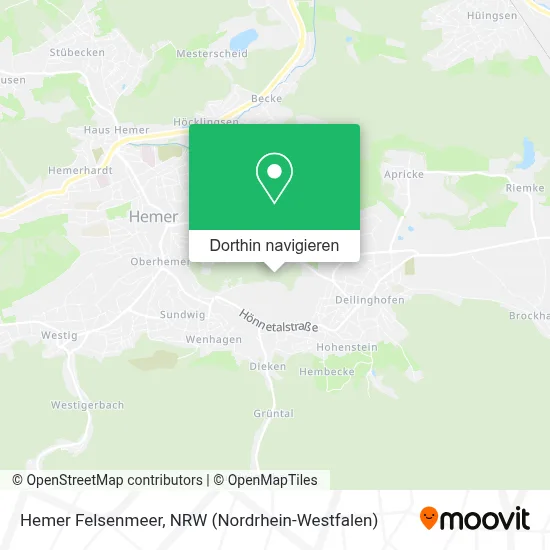 Hemer Felsenmeer Karte