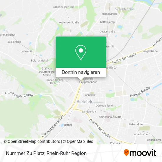 Nummer Zu Platz Karte