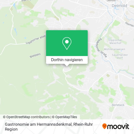 Gastronomie am Hermannsdenkmal Karte