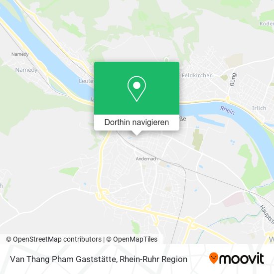 Van Thang Pham Gaststätte Karte