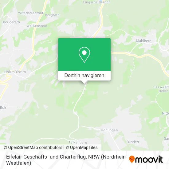 Eifelair Geschäfts- und Charterflug Karte