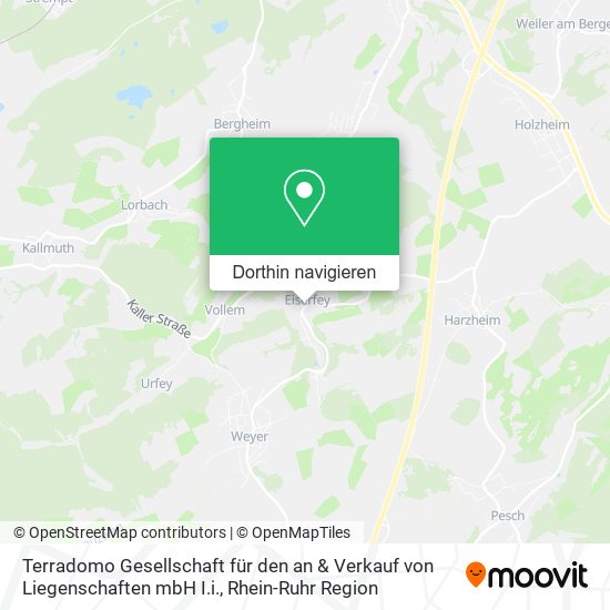 Terradomo Gesellschaft für den an & Verkauf von Liegenschaften mbH I.i. Karte