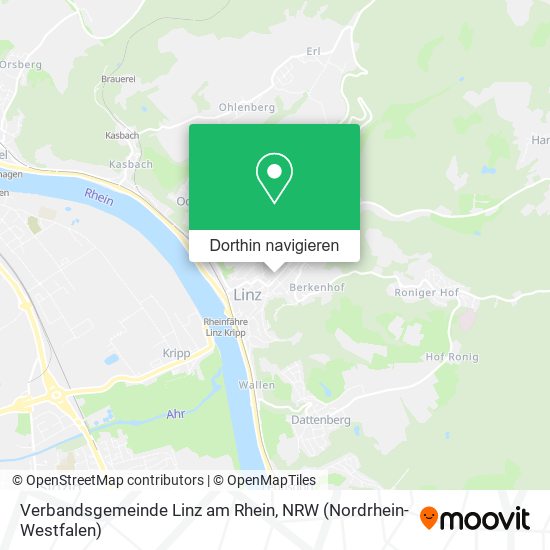 Verbandsgemeinde Linz am Rhein Karte