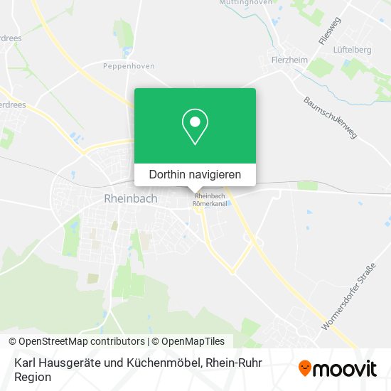 Karl Hausgeräte und Küchenmöbel Karte