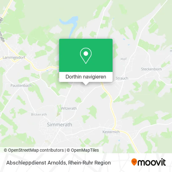 Abschleppdienst Arnolds Karte