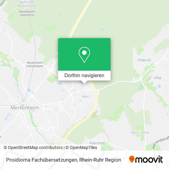 Proidioma Fachübersetzungen Karte