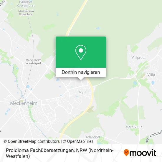 Proidioma Fachübersetzungen Karte