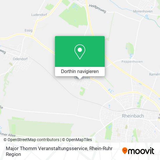 Major Thomm Veranstaltungsservice Karte