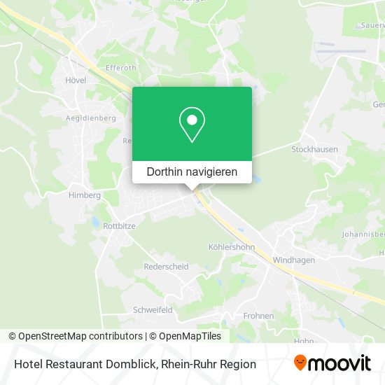Hotel Restaurant Domblick Karte