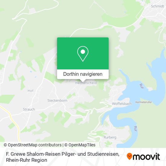 F. Grewe Shalom-Reisen Pilger- und Studienreisen Karte
