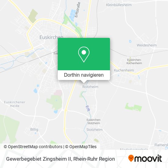 Gewerbegebiet Zingsheim II Karte