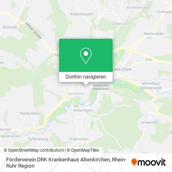 Förderverein DRK Krankenhaus Altenkirchen Karte