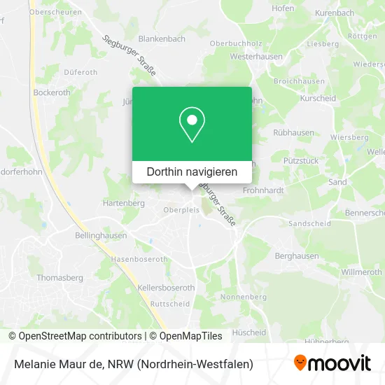 Melanie Maur de Karte