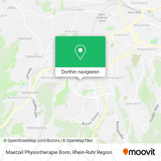 Maetzel Physiotherapie Bonn Karte