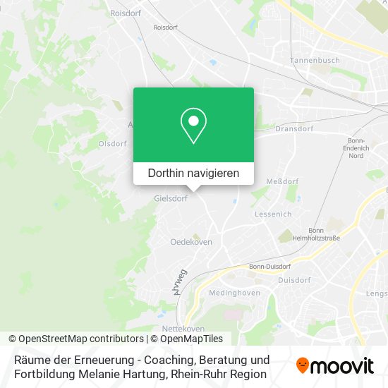 Räume der Erneuerung - Coaching, Beratung und Fortbildung Melanie Hartung Karte