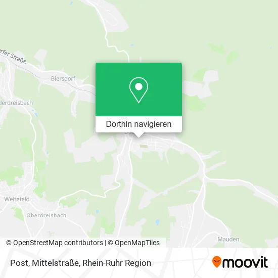 Post, Mittelstraße Karte