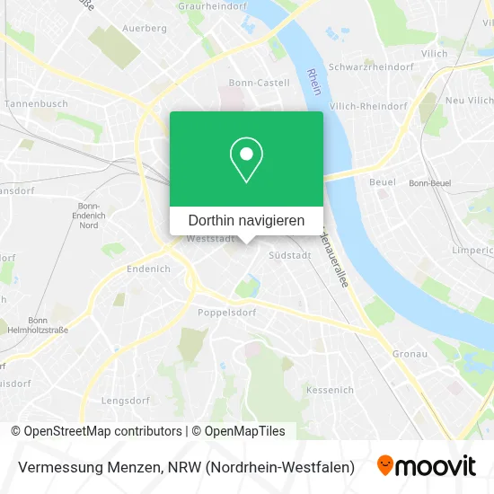 Vermessung Menzen Karte