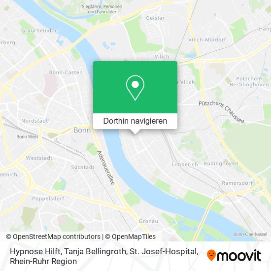 Hypnose Hilft, Tanja Bellingroth, St. Josef-Hospital Karte