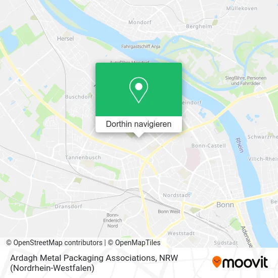 Ardagh Metal Packaging Associations Karte