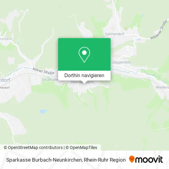 Sparkasse Burbach-Neunkirchen Karte