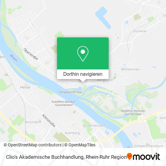 Clio's Akademische Buchhandlung Karte