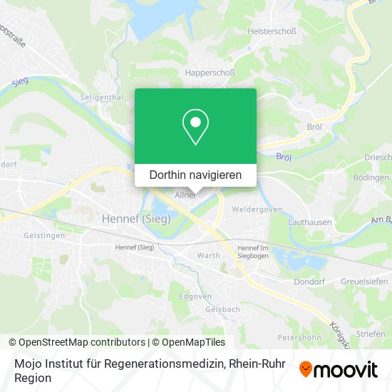 Mojo Institut für Regenerationsmedizin Karte
