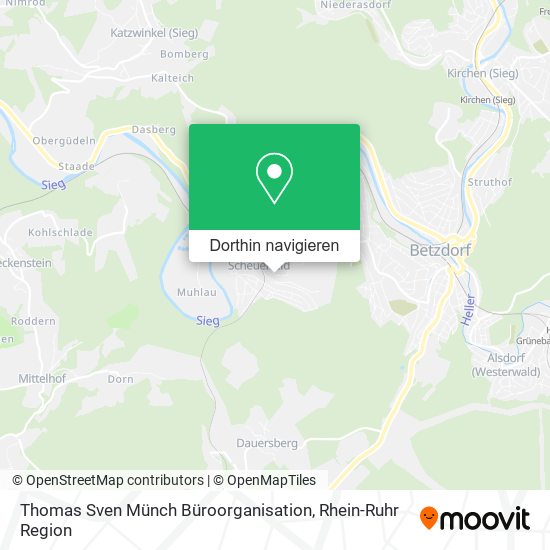 Thomas Sven Münch Büroorganisation Karte