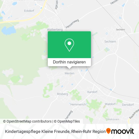 Kindertagespflege Kleine Freunde Karte
