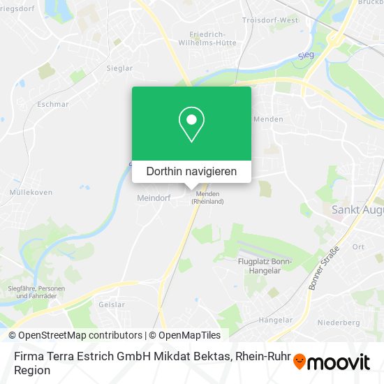 Firma Terra Estrich GmbH Mikdat Bektas Karte