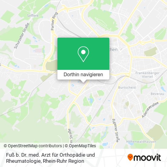 Fuß b. Dr. med. Arzt für Orthopädie und Rheumatologie Karte