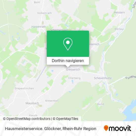 Hausmeisterservice. Glöckner Karte