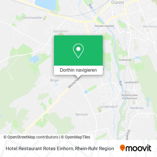 Hotel Restaurant Rotes Einhorn Karte