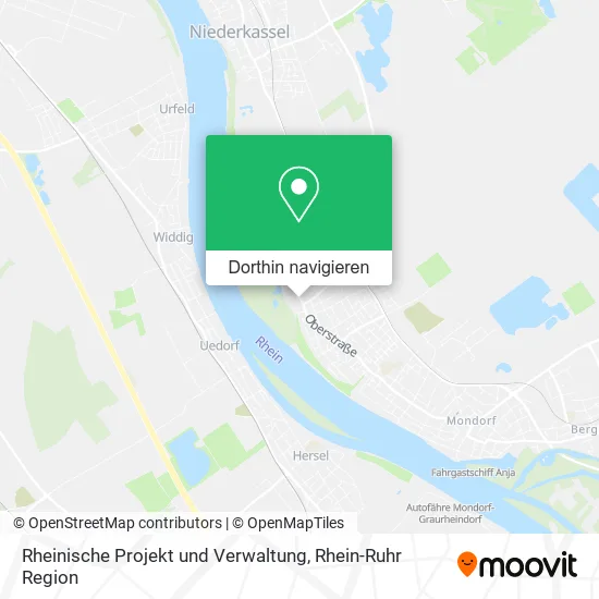 Rheinische Projekt und Verwaltung Karte