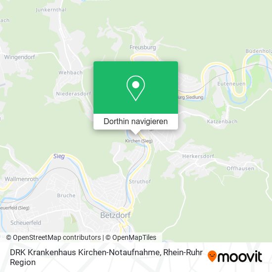 DRK Krankenhaus Kirchen-Notaufnahme Karte