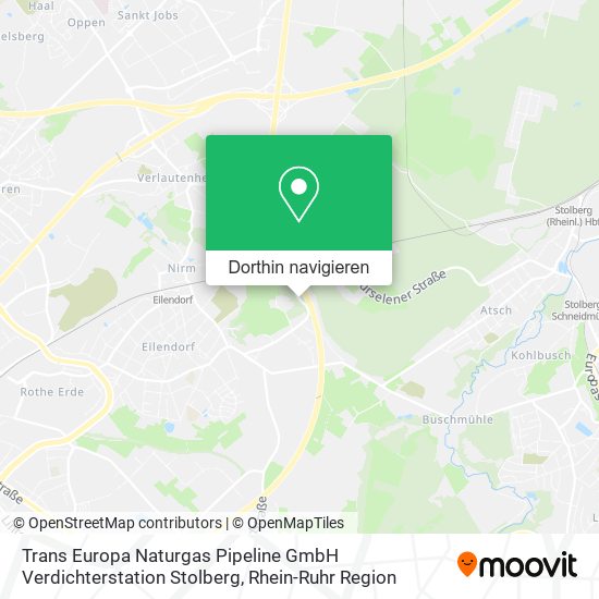 Trans Europa Naturgas Pipeline GmbH Verdichterstation Stolberg Karte
