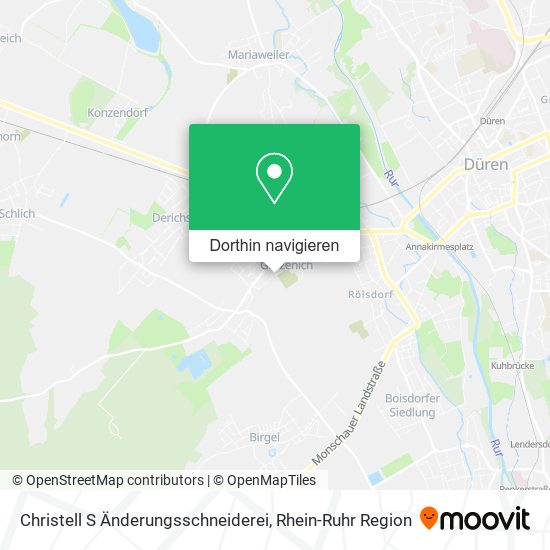 Christell S Änderungsschneiderei Karte
