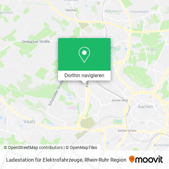 Ladestation für Elektrofahrzeuge Karte