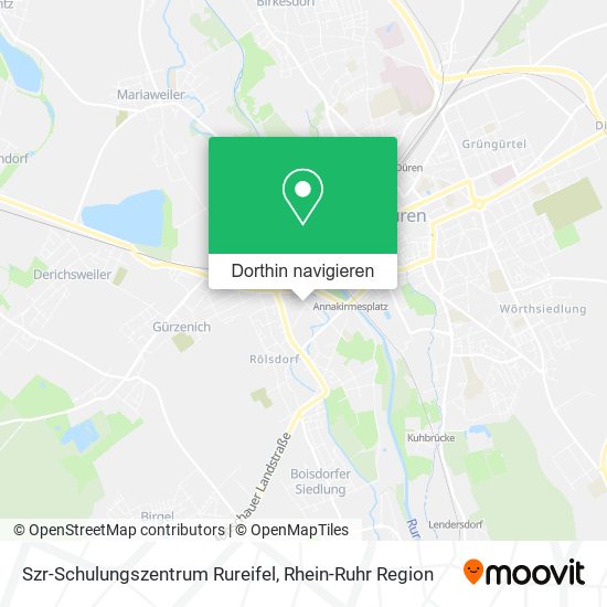 Szr-Schulungszentrum Rureifel Karte