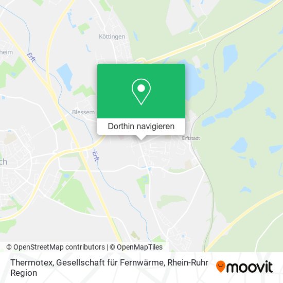 Thermotex, Gesellschaft für Fernwärme Karte