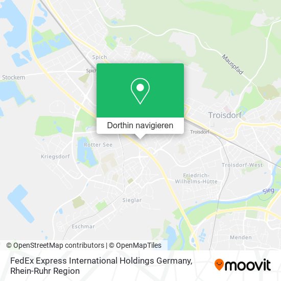 FedEx Express International Holdings Germany Karte