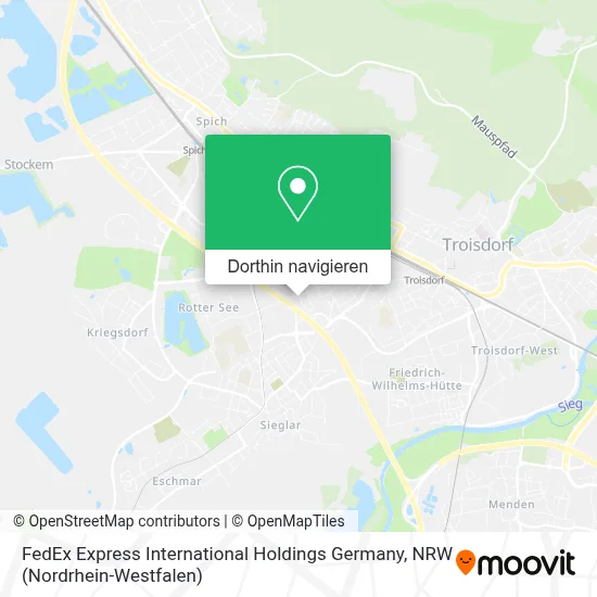 FedEx Express International Holdings Germany Karte