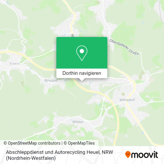Abschleppdienst und Autorecycling Heuel Karte