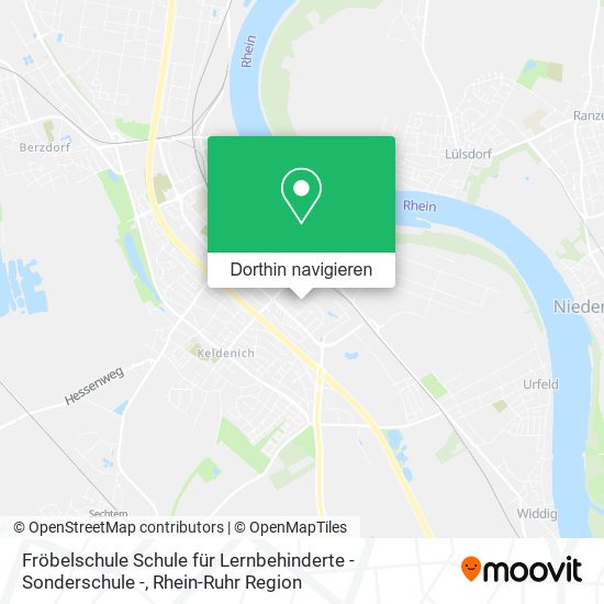 Fröbelschule Schule für Lernbehinderte - Sonderschule - Karte