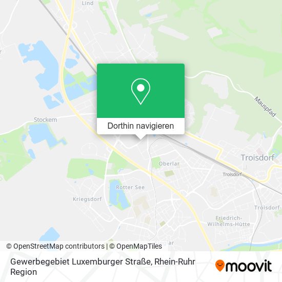 Gewerbegebiet Luxemburger Straße Karte