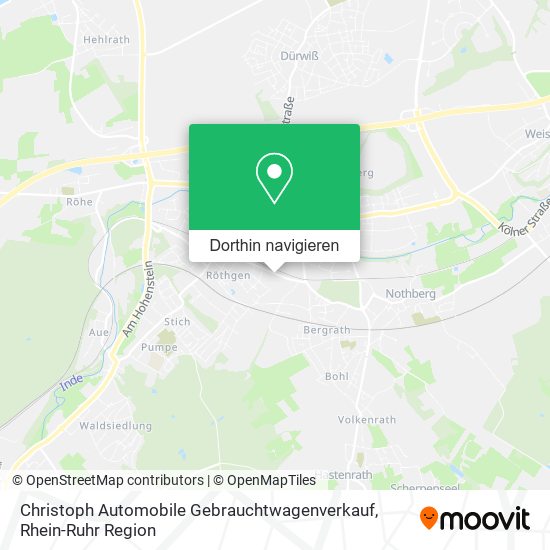 Christoph Automobile Gebrauchtwagenverkauf Karte
